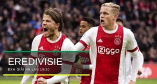 Bảng xếp hạng Eredivisie (Hà Lan) mới nhất, đầy đủ nhất